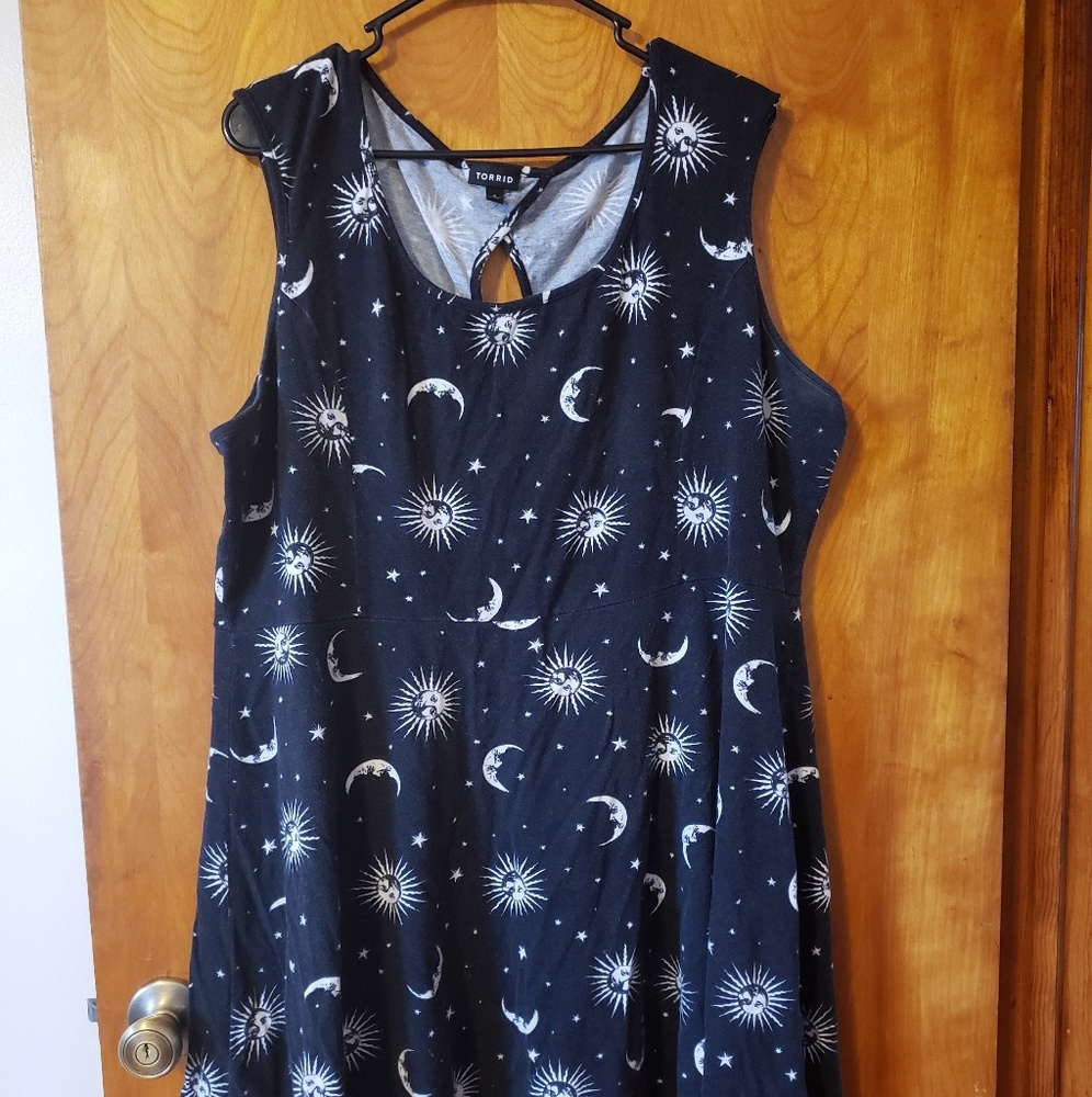 Torrid moon and stars dress